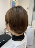 大人っぽい耳掛けショート[イルミナカラー/白髪染め/三軒茶屋]