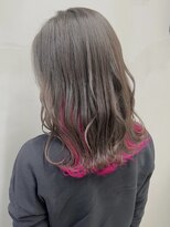 ソース ヘア アトリエ(Source hair atelier) インナーカラーチェリーピンク
