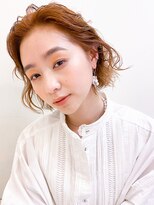 ピークアブー 銀座並木通り(PEEK-A-BOO)&nbsp;【ブリーチパーマ】ボブ×ウェーブパーマ