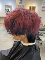 オムデュー(HOMME DEUX)&nbsp;【YUKI】2トーンカラー×マッシュウルフ