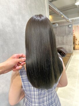 アンククロス 表参道(ANKH CROSS) ブリーチなし オリーブアッシュ