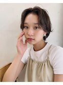 ナチュラルショートxアンニュイパーマ