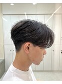センターパート/シースルーマッシュ/ニュアンスパーマ