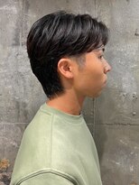 ソレイユ バイ アルフレッド(SOLEIL by alfRed)&nbsp;ツーブロック　センターパート　ニュアンスパーマ　メンズ