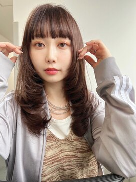 フリティ 大阪西梅田店(friity) オリーブベージュショートミニボブグレージュブリーチレイヤー