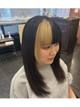 ヘアー ニーナ(hair nina) フロントデザインカラー