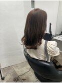 切りっぱなしボブ/エアリーロング/美髪/ピンクブラウン/ショート