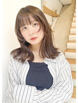 ノースイースト 阿佐ヶ谷北口店(north east) ミディアムレイヤー/レイヤー/顔まわりレイヤー/ベージュ
