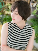 カバーヘア ブリス 戸田公園西口店(COVER HAIR bliss) オリーブグレージュ大人ボブ束感ショートh3戸田公園0代40代50代