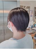20代30代40代小顔ハンサムショートアッシュブルーブラック