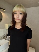 ネルケ 立川(nelke)&nbsp;デザインカラーシャドールーツカラー裾カラーレイヤーカット