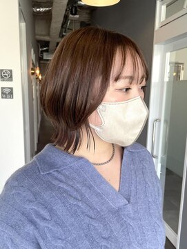 キティン 吉祥寺(kitin) 《kitin吉祥寺》レイヤーボブ 透け感ベージュ