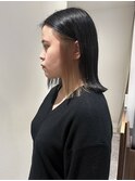 【吉田江梨】インナーカラー中明度ミルクティーベージュボブ