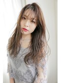 ホワイトグレージュミニウルフ#デジタルパーマ#チェリーブラウン