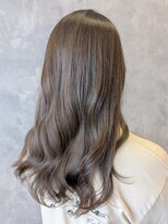 ザ ラブズ ラフズ ヘアー 本店(the loves laughs hair) 透け感オリーブベージュ/くびれウェーブ/赤み消しカラー