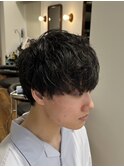 癖毛ショート/刈りなし/メンズカット/大人メンズ