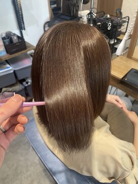 ヘアー リラクゼーション ドロップ 大森店(Hair relaxation drop) ミディアムボブ/ツヤ髪/美髪/髪質改善/ケラチントリートメント