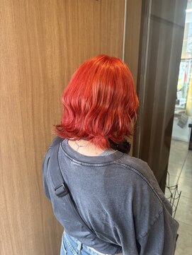 マイノリティー 石橋店(Minority) レッド　赤　ハイトーンカラー　ビビッドカラー