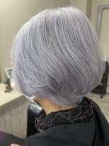 ヘアーアートミュージアム(Hair Art Museum)&nbsp;シルバーヘアーショートボブ