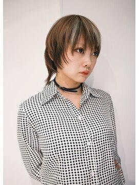 ショートウルフ／セクションカラー