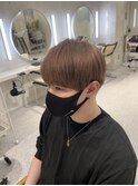 メンズマッシュ × ミルクティーベージュ【Louwe 渋谷 mitsuki】