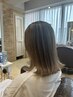 白髪ぼかしハイライト+オーガニックカラー+カット
