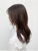 ハイライトで作る透け感たっぷりグレージュ◎30代40代50代