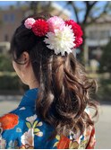 卒業式袴着付+ヘアセット