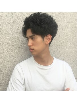 エストアール フクオカ 福岡博多店(est-r. Fukuoka) アップバング/ツイストスパイラル/メンズカット