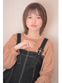 #ウルフボブ×#オレンジベージュ×#ニュアンスハイライト