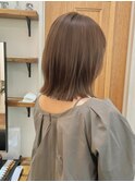 外ハネ/大人かわいい/美髪/こなれミディ/シアーベージュ/7