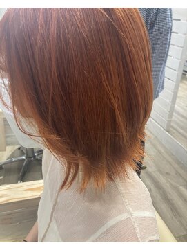 ヘア デザイン ビーチ(Hair Design Beach) アプリコットカラー