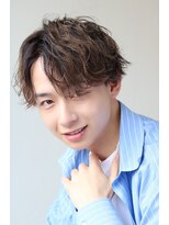 ソイクフ 高田馬場店(SOY-KUFU)&nbsp;MEN'S HAIRアッシュブラックマッシュパーマ