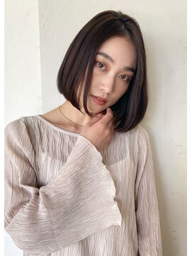 アドレバイハピネス(ADORE by happiness) 大人かわいい 内巻きツヤ髪ボブ 奈良大和八木 20代30代40代
