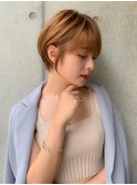 ケアブリーチ白髪ぼかしハイライト×大人ガーリーショート[大宮]