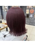 ピンクと赤を混ぜて作る深めが可愛いカシスカラー♪