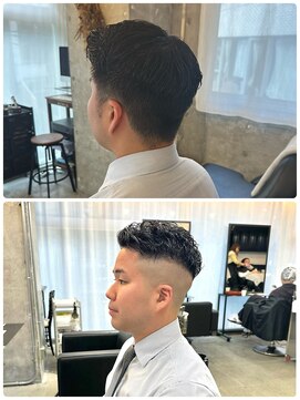 ボンド 三軒茶屋(Bond) フェードカット×直毛矯正パーマ◎三軒茶屋 メンズカット RYUKI