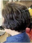 大人可愛いミセスショートボブ/トップボリュームUP/30代40代50代