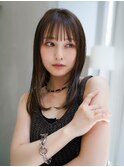 【GEEKS渋谷】顔周りレイヤー/前髪あり/夏カラー/20代30代/小顔