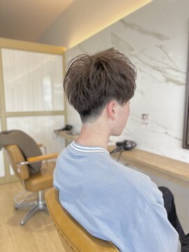 ラポールヘアー(rapport hair) 刈り上げマッシュ×モカブラウンカラー＊