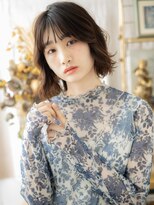 カバーヘア ブリス 志木南口駅前店(COVER HAIR bliss)&nbsp;アッシュオリーブ前下がりボブウェットヘアc5志木20代30代40代