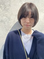 ネイロ 錦糸町(NeiRo)&nbsp;魅力倍増カールセミディシアーカラーダークアッシュショートヘア