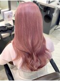 Mako ハイトーンピンク　ケアブリーチ　艶髪　艶トリートメント