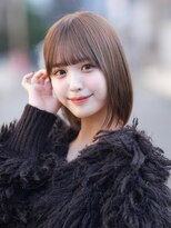 レイリー 原宿 表参道(Rayreee) 【F】似合わせボブ小顔前髪カットマロンベージュ