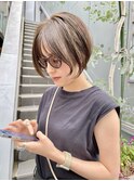 NUDEレイヤーショート20代30代40代大人ショートボブ丸みショート