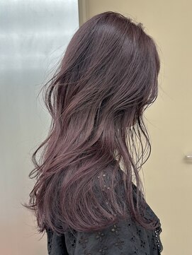 パークレーン アイス イヴェン(park lane ICI yeven) ブリーチなしダブルカラーラベンダーピンクカシスレイヤーカット