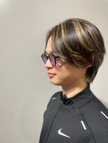 リガナッツ 池袋店(Riganuts)&nbsp;センターパート/ハイライト/メンズカット/ブリーチ/ツーブロック