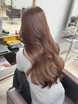 ドロシー 郡山桑野店(Dorothy) ミニウルフチェリーブラウンホワイトグレージュフェザーパーマ