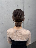 アチーブティルスマートサロン 豊川末広通店(achieve till Smart Salon)&nbsp;お呼ばれヘアセット大人可愛いシニヨンお団子ヘア結婚式二次会