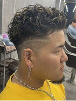 【宮城リョータ風】オールバックメッシュスパイラルパーマ！